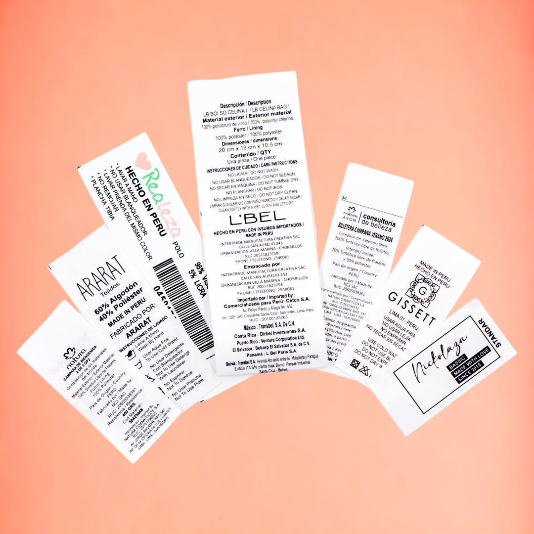 ETIQUETAS DE NYLON (Poliamidas)