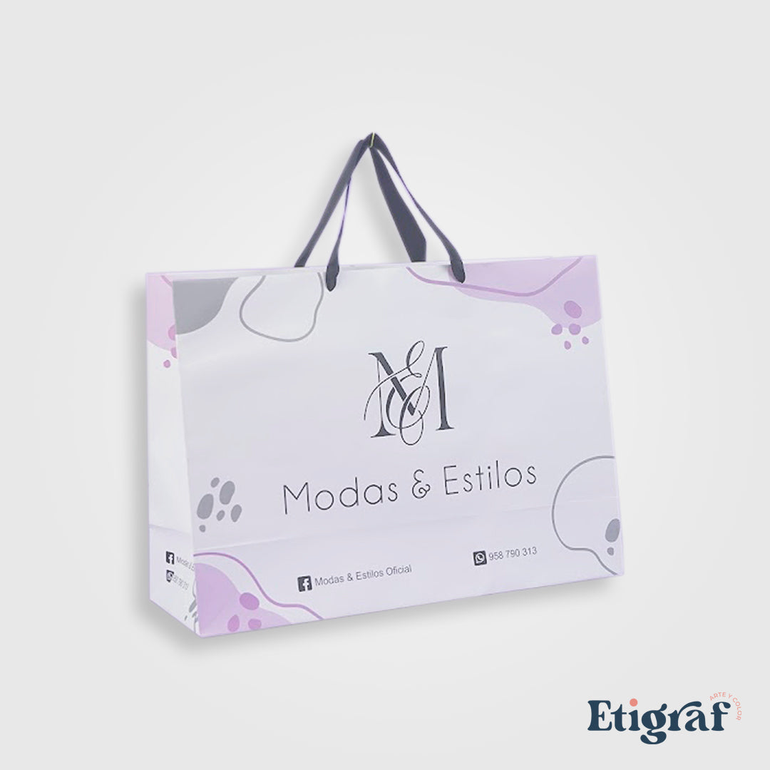 BOLSAS COUCHE 250 gr. (Plastificado matte)